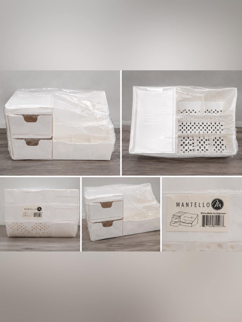 White Makeup Organizer with Drawers – New Sealed Vanity Storage